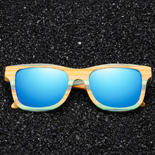GM New Square Skateboard Wood Bamboo Sunglasses Polarized And UV-400 For Unisex