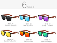 DUBERY Natural Wooden Unisex Polarized Sunglasses With UV-400