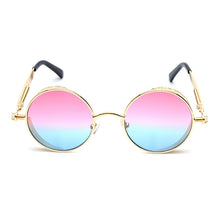 Vintage Classic Unisex Steam Punk Round Locomotive Sunglasses