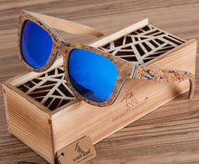 BOBO BIRD Mirror Polarized Wood Sunglasses For Men / Women