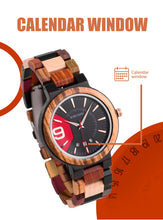 BOBO BIRD Relogio Masculino Japanese Quartz Wooden Luxury Men Watch With Date Display