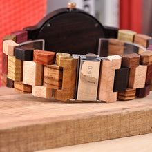 BOBO BIRD Relogio Masculino Japanese Quartz Wooden Luxury Men Watch With Date Display