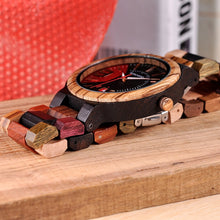 BOBO BIRD Relogio Masculino Japanese Quartz Wooden Luxury Men Watch With Date Display