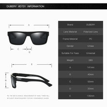 (New Arrival) Dubery Men's Luxury Polarized Aviation Driving Sunglasses