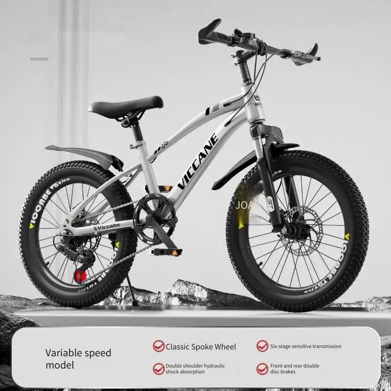 (New Arrival) Children 18/20/22 Inch Ultra-Light Kids Bicycles Ages 7-13 Years Variable Speed Mountain Bikes