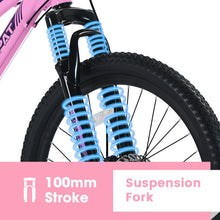 (New Arrival) Ecarpat Mountain Bikes 24 26 Inch Wheels, 21-Speed Disc Brake, Female Bicycles, 15" Steel Frame Front Fork Suspension