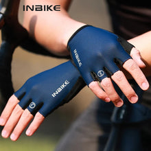 (New Arrival) INBIKE Summer Unisex Cycling Half Finger Gloves Shock-absorption  Breathable Sports Apparel Gloves