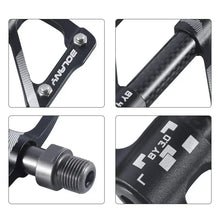 (New Arrival) BOLANY 12 Nail Anti-slip Hollow Lightweight CNC Aluminum Alloy 3 Bearing Pedal  for MTB Bicycle Pedal Bike Parts