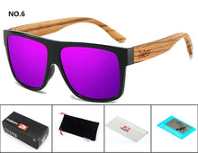 DUBERY Natural Wooden Men Polarized Sunglasses