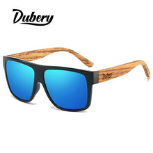 DUBERY Natural Wooden Men Polarized Sunglasses