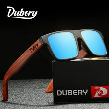 (New Arrival) DUBERY Natural Wooden Men Polarized Sunglasses With UV-400