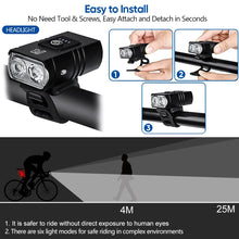 (New Arrival) LED T6 Type-C Rechargeable Front Bike Light Waterproof Accessories.
