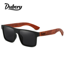 (New Arrival) DUBERY Natural Wooden Men Polarized Sunglasses With UV-400