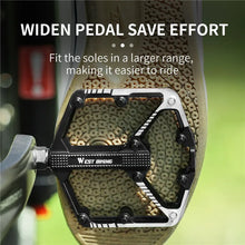(New Arrival) WEST BIKING DU Bearing Bicycle Pedal Anti-slip Cycling Pedal Ultralight Aluminum Alloy MTB Road Bike Peda Parts