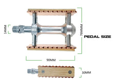 (New Arrival) Aluminum Alloy Bicycle Classical Retro Wooden Styles Non-slip Pedals Parts MTB Road Bike