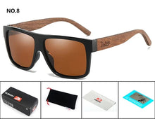 DUBERY Natural Wooden Men Polarized Sunglasses