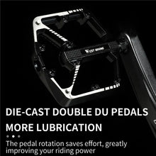 (New Arrival) WEST BIKING DU Bearing Bicycle Pedal Anti-slip Cycling Pedal Ultralight Aluminum Alloy MTB Road Bike Peda Parts