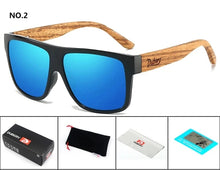 DUBERY Natural Wooden Men Polarized Sunglasses