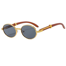 (New Arrival) OEC CPO Unsex Vintage Small Round Luxury Oval Frame Sunglasses With UV400 Lens