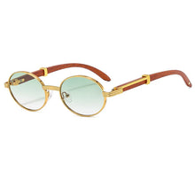 (New Arrival) OEC CPO Unsex Vintage Small Round Luxury Oval Frame Sunglasses With UV400 Lens