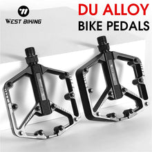 (New Arrival) WEST BIKING DU Bearing Bicycle Pedal Anti-slip Cycling Pedal Ultralight Aluminum Alloy MTB Road Bike Peda Parts