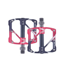 (New Arrival) BOLANY 12 Nail Anti-slip Hollow Lightweight CNC Aluminum Alloy 3 Bearing Pedal  for MTB Bicycle Pedal Bike Parts