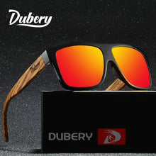 DUBERY Natural Wooden Men Polarized Sunglasses