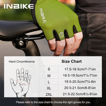(New Arrival) INBIKE Summer Unisex Cycling Half Finger Gloves Shock-absorption  Breathable Sports Apparel Gloves