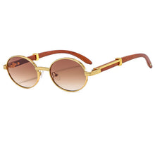 (New Arrival) OEC CPO Unsex Vintage Small Round Luxury Oval Frame Sunglasses With UV400 Lens