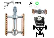 (New Arrival) Aluminum Alloy Bicycle Classical Retro Wooden Styles Non-slip Pedals Parts MTB Road Bike