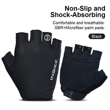 (New Arrival) INBIKE Summer Unisex Cycling Half Finger Gloves Shock-absorption  Breathable Sports Apparel Gloves