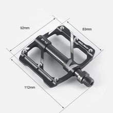(New Arrival) BOLANY 12 Nail Anti-slip Hollow Lightweight CNC Aluminum Alloy 3 Bearing Pedal  for MTB Bicycle Pedal Bike Parts