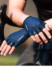 (New Arrival) INBIKE Summer Unisex Cycling Half Finger Gloves Shock-absorption  Breathable Sports Apparel Gloves